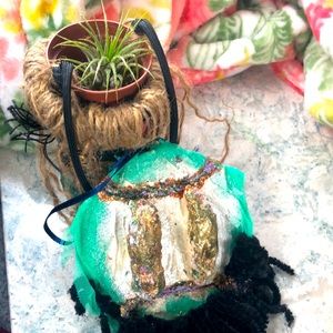 Hanging air plant holder Gemini